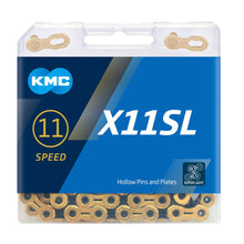 Load image into Gallery viewer, KMC X11SL Chain - 11 Speed - 118L - Ti-N Gold / Black | High on Bikes