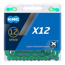 Load image into Gallery viewer, KMC X12 Chain - 12 Speed - 126L - Aurora Green