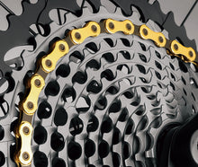Load image into Gallery viewer, KMC X12 Ti-N Chain - 12 Speed - 126L - Gold / Black