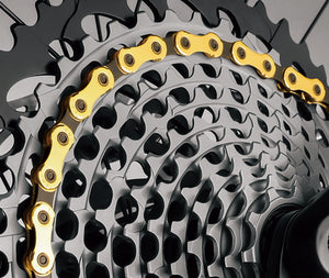 KMC X12 Ti-N Chain - 12 Speed - 126L - Gold / Black