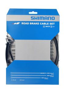 Shimano Road Brake Cable Set Stainless Steel Inner - Black