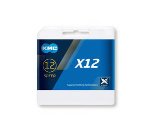 KMC X12 Chain - 12 Speed - 126L - Silver / Black
