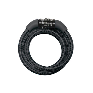 Master Lock Coiled Steel Cable - Combination - 1200mm x 8mm - 8143
