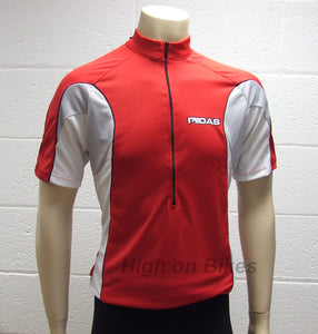 MIDAS Short Sleeve Cycling Jersey / Top Red Small