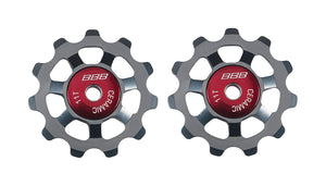 BBB AluBoys Ceramic Jockey Wheels - 11T - Grey - BDP-22