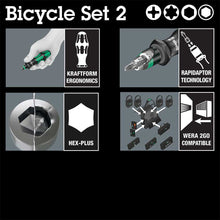 Load image into Gallery viewer, Wera Tools Bicycle Set 2 Kraftform Compact Screwdriver 13pcs