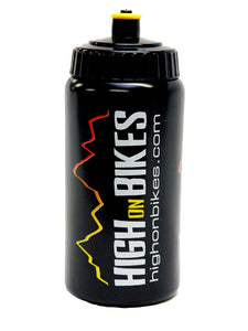 High on Bikes - Team Water Bottle - 500ml - Black