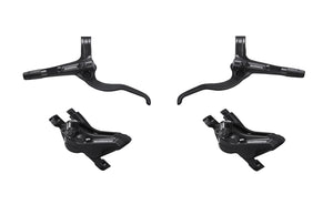 Shimano BR-MT420 / BL-MT401 Post Mount Calliper 4 Piston Disc Brake Set FR + RR