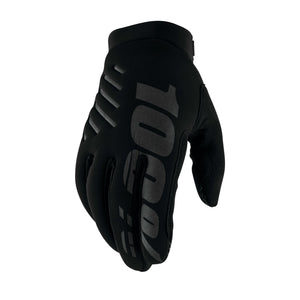 100% Brisker Youth Cold Weather MTB Gloves Stripe