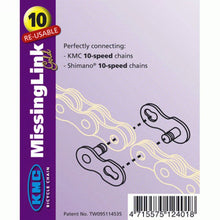 Load image into Gallery viewer, KMC 10 Missing Link For KMC or Shimano 10 Speed Chain - Gold
