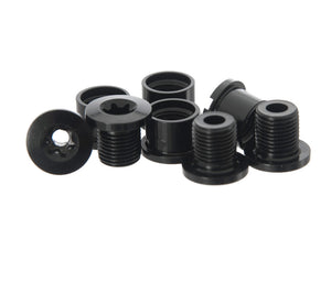 Race Face Steel Chainring Bolt / Nut Pack - Black x 4