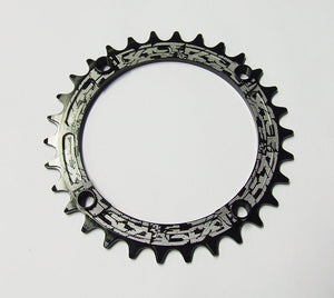 Race Face Narrow Wide Single Chainring - 104mm - Black