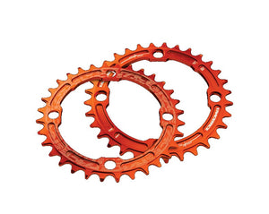 Race Face Narrow Wide Single Chainring - 104mm - Orange