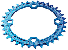 Load image into Gallery viewer, Race Face Narrow Wide Single Chainring - 104mm - Blue