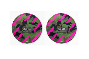 Muc-Off Disc Brake Covers x 2 - Camo / Pink