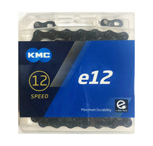 Load image into Gallery viewer, KMC E12 BlackTech eBike Chain 12 Speed - 130L - Black