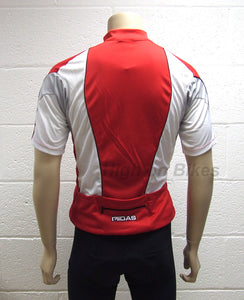 MIDAS Short Sleeve Cycling Jersey / Top Red Small