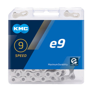 KMC E9 e-bike Chain - 9 Speed - 122L - Silver