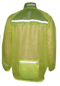 Funkier Stowaway Showerproof Cycling Jacket J1305 - Yellow