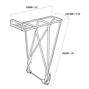 Blackburn EX 1 Disc Rear Bike Pannier Rack - Black