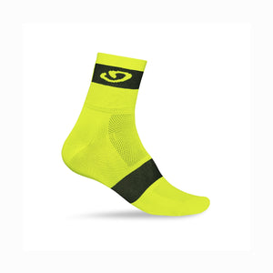Giro Comp Racer Cycling Socks - Ankle - Yellow / Black