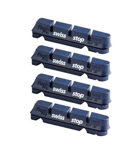 Swissstop Flash Pro BXP Alloy Rim Brake Pad Inserts x 4 - Blue Shimano / Sram