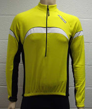 Load image into Gallery viewer, MIDAS Long Sleeve Winter Cycling Jersey Top - Yellow - Small
