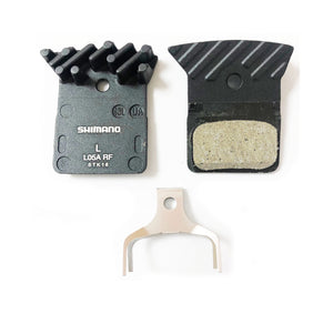 Shimano L05A-RF - Resin Disc Brake Pads Alloy Back with Cooling Fins (L03a Replacement)