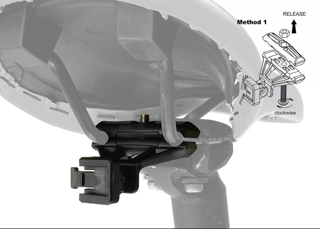 Moon RB-21 Comet Rear Bike Light Saddle Rail Bracket | High on Bikes