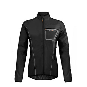 Funkier Ladies Waterproof Cycling Jacket - J1403 - Black