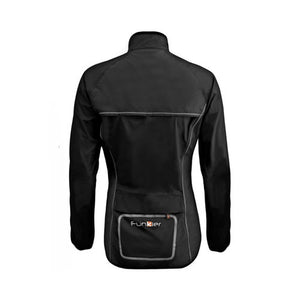 Funkier Ladies Waterproof Cycling Jacket - J1403 - Black