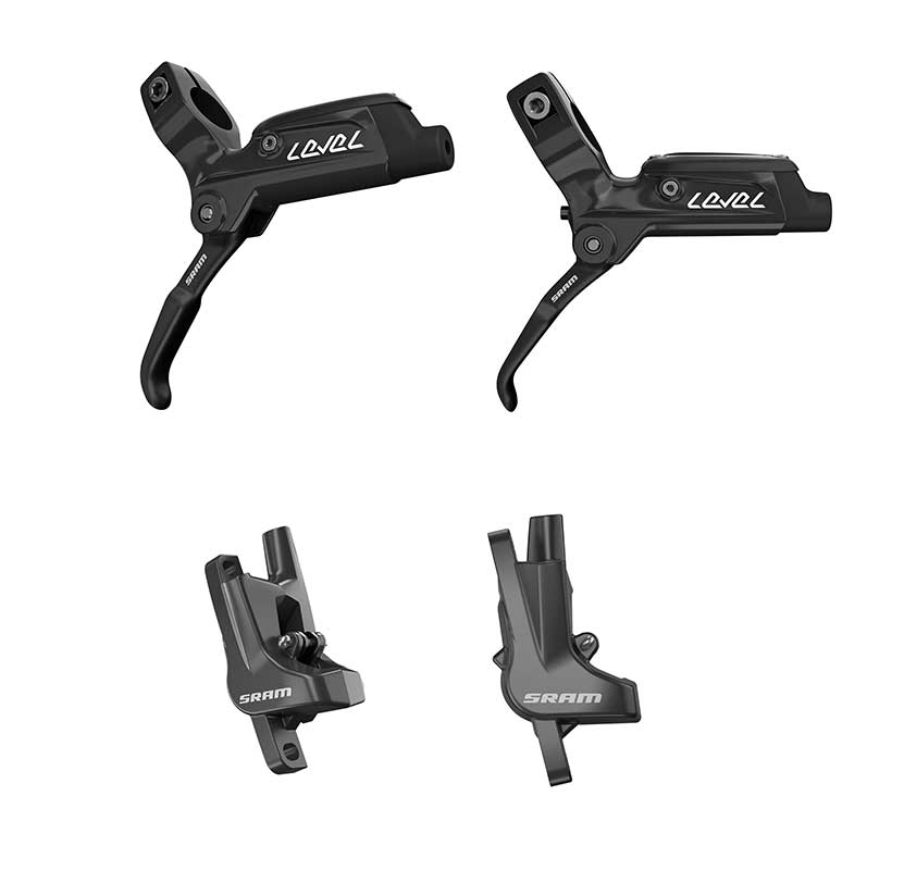 Sram Level Disc Brake Set Front & Rear - Black | High on Bikes