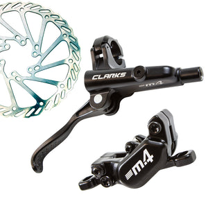 Clarks M4 - 4 Piston Hydraulic Disc Brake Set - Front & Rear - 180/160mm