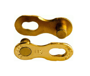 KMC 11R Missing Link For Shim / Sram / Campagnolo 11 Speed Chain - Ti-N Gold