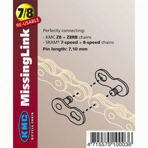 KMC 7 Missing Link For KMC or Shimano 7/8 Speed Chain