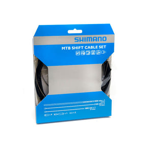 Shimano Stainless Steel Mountain Bike Gear Cable Set - Black