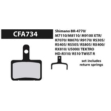 Load image into Gallery viewer, EBC - CFA734 - Resin - Shimano 105, Ultegra, Dura-Ace, GRX - Disc Brake Pads