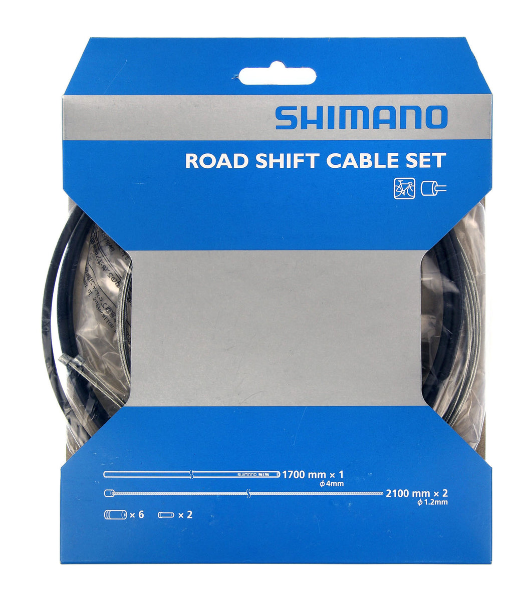 Shimano Road Shift Cable Set Steel Inner - Black | High on Bikes