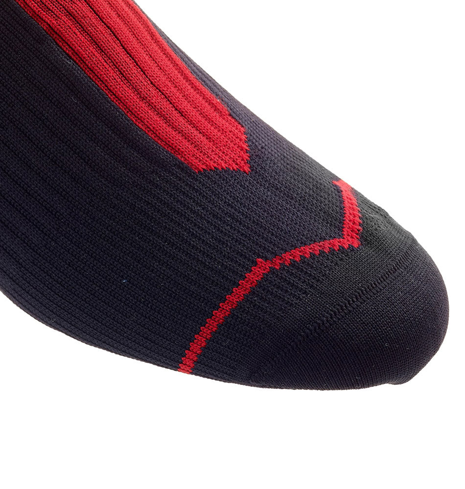 SealSkinz Road Socklet - Black / Red | High on Bikes