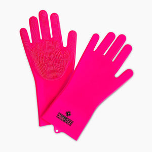 Muc-Off Deep Scrubber Cleaning Gloves - Pink