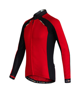 Funkier Talana Thermal Long Sleeve Jersey - Red / Black