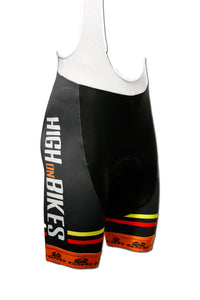 High on Bikes V3 - Coolmax Lycra Cycling Bib Shorts