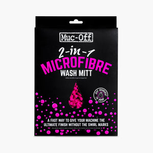 Muc-Off 2-in-1 Microfibre Wash Mitt - Pink