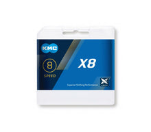 Load image into Gallery viewer, KMC X8 Chain - 8 Speed - 114L - Silver